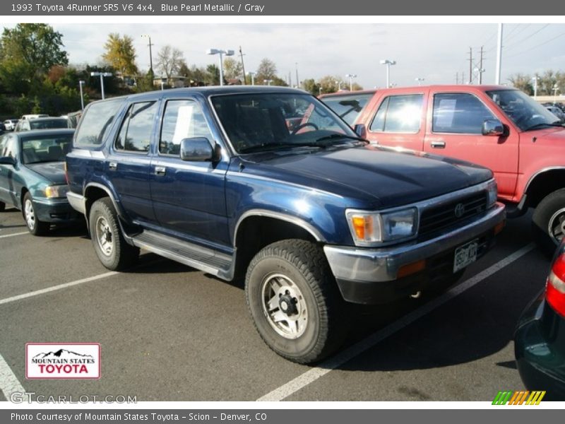 Blue Pearl Metallic / Gray 1993 Toyota 4Runner SR5 V6 4x4