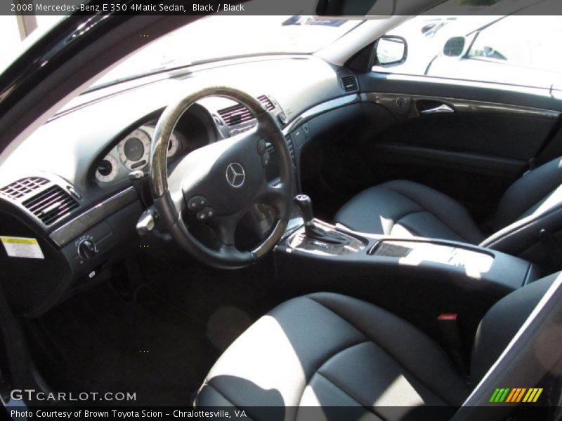 Black / Black 2008 Mercedes-Benz E 350 4Matic Sedan