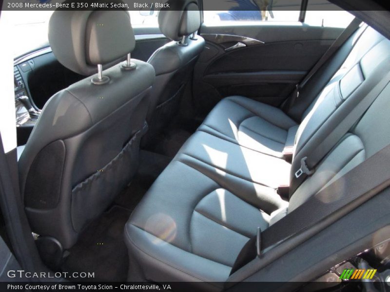 Black / Black 2008 Mercedes-Benz E 350 4Matic Sedan