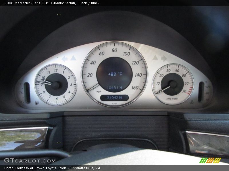 Black / Black 2008 Mercedes-Benz E 350 4Matic Sedan