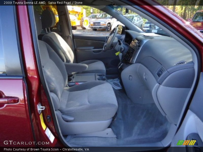 Salsa Red Pearl / Stone 2009 Toyota Sienna LE AWD