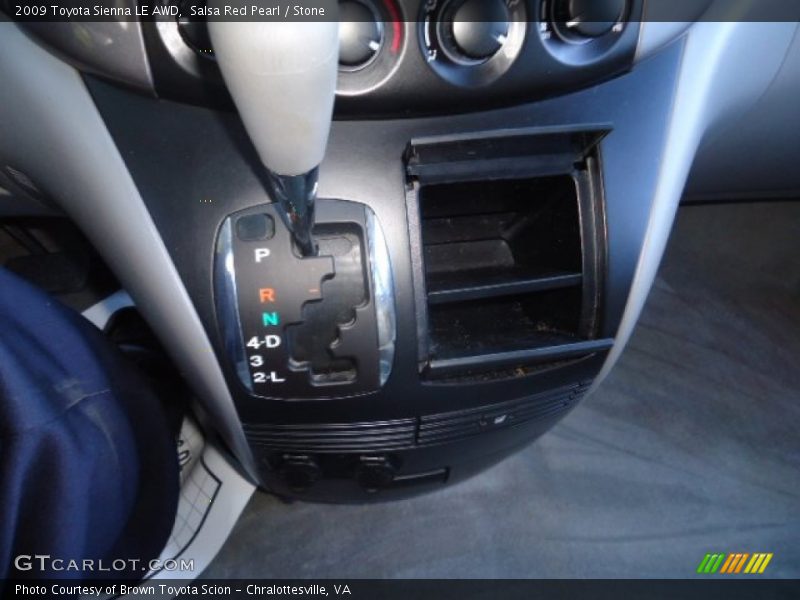 Salsa Red Pearl / Stone 2009 Toyota Sienna LE AWD