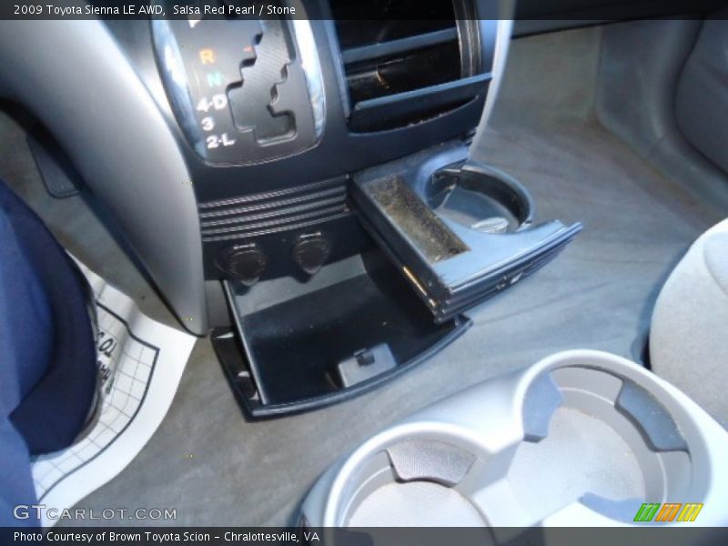 Salsa Red Pearl / Stone 2009 Toyota Sienna LE AWD
