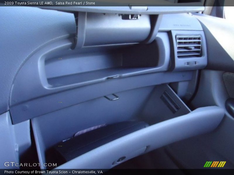 Salsa Red Pearl / Stone 2009 Toyota Sienna LE AWD