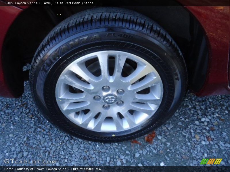  2009 Sienna LE AWD Wheel