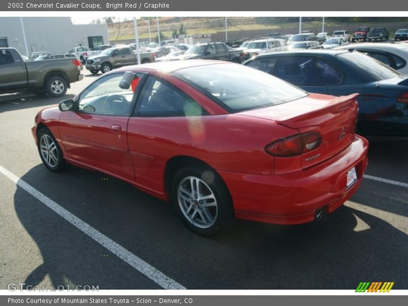 Bright Red / Graphite 2002 Chevrolet Cavalier Coupe