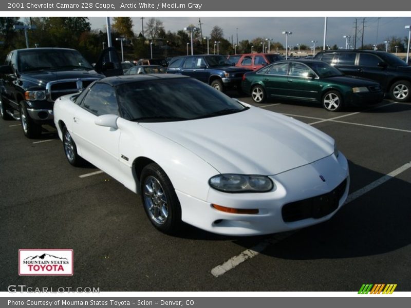 Arctic White / Medium Gray 2001 Chevrolet Camaro Z28 Coupe
