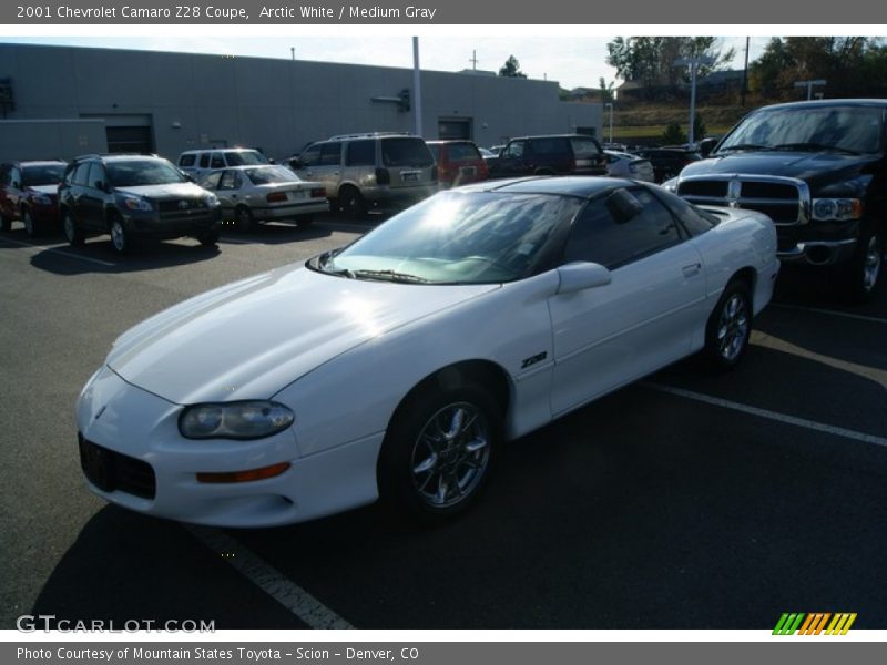 Arctic White / Medium Gray 2001 Chevrolet Camaro Z28 Coupe
