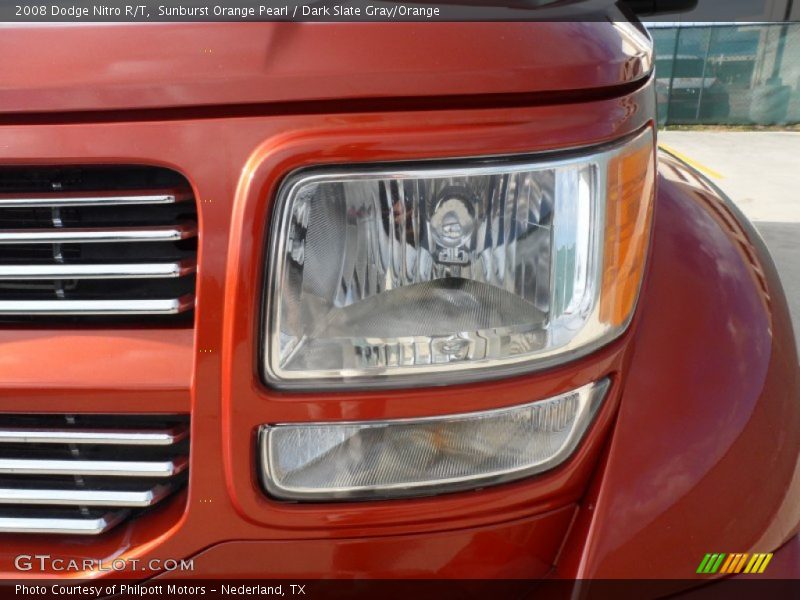 Sunburst Orange Pearl / Dark Slate Gray/Orange 2008 Dodge Nitro R/T