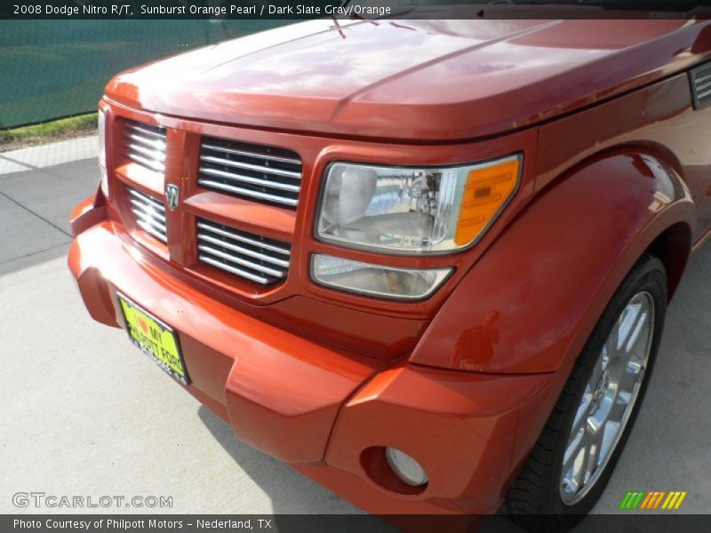 Sunburst Orange Pearl / Dark Slate Gray/Orange 2008 Dodge Nitro R/T