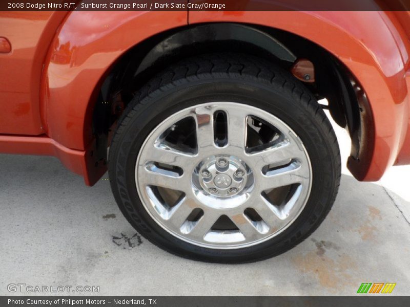 Sunburst Orange Pearl / Dark Slate Gray/Orange 2008 Dodge Nitro R/T
