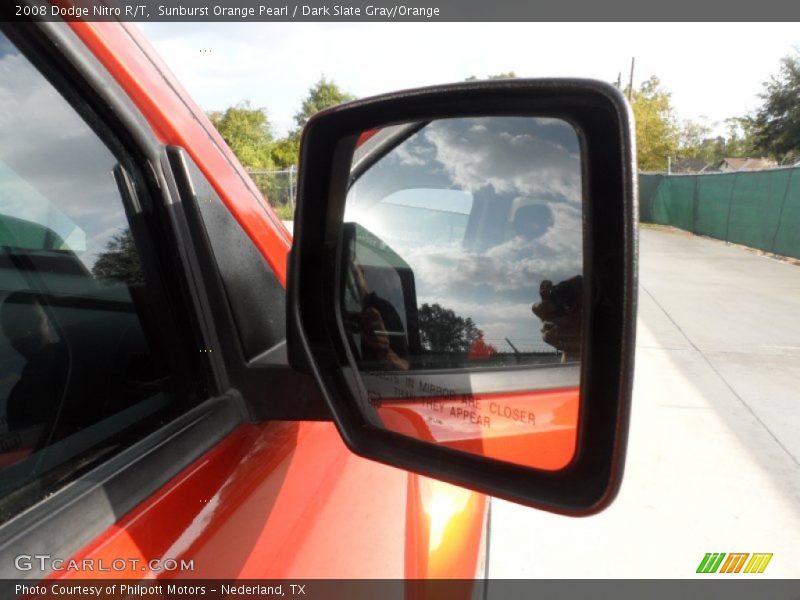 Sunburst Orange Pearl / Dark Slate Gray/Orange 2008 Dodge Nitro R/T