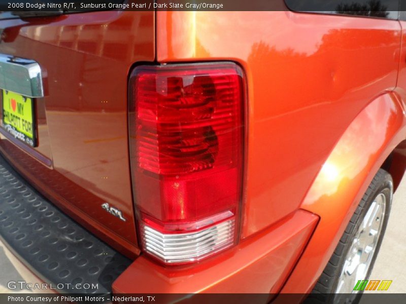 Sunburst Orange Pearl / Dark Slate Gray/Orange 2008 Dodge Nitro R/T