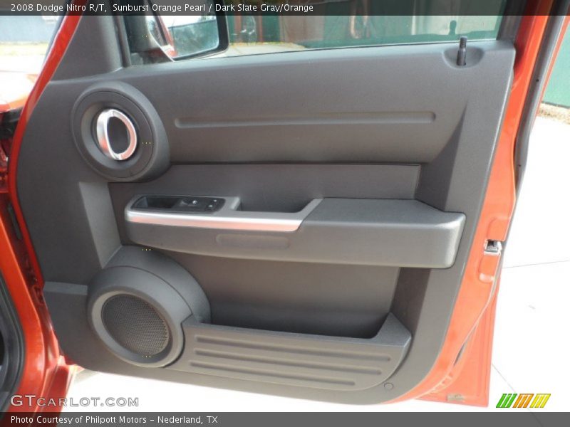 Sunburst Orange Pearl / Dark Slate Gray/Orange 2008 Dodge Nitro R/T