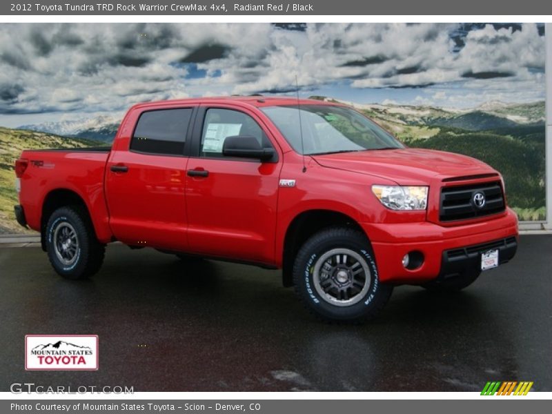 Radiant Red / Black 2012 Toyota Tundra TRD Rock Warrior CrewMax 4x4