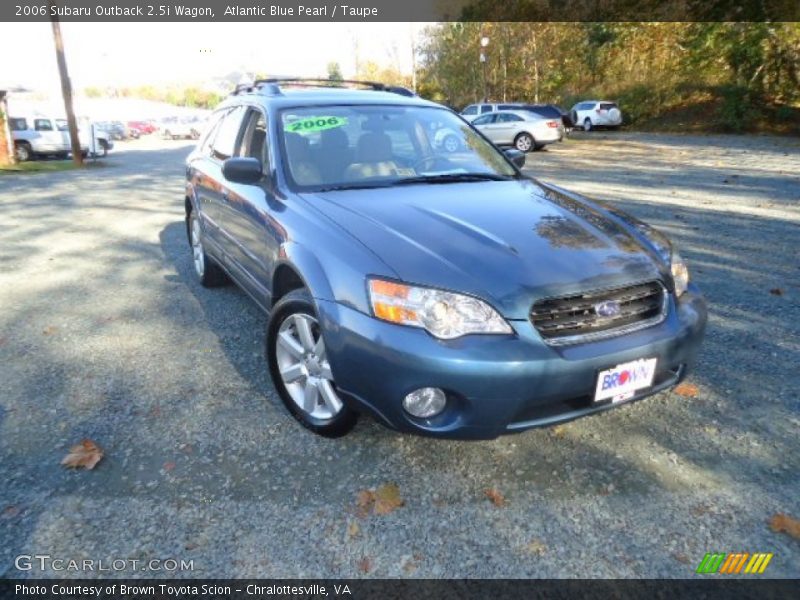 Atlantic Blue Pearl / Taupe 2006 Subaru Outback 2.5i Wagon