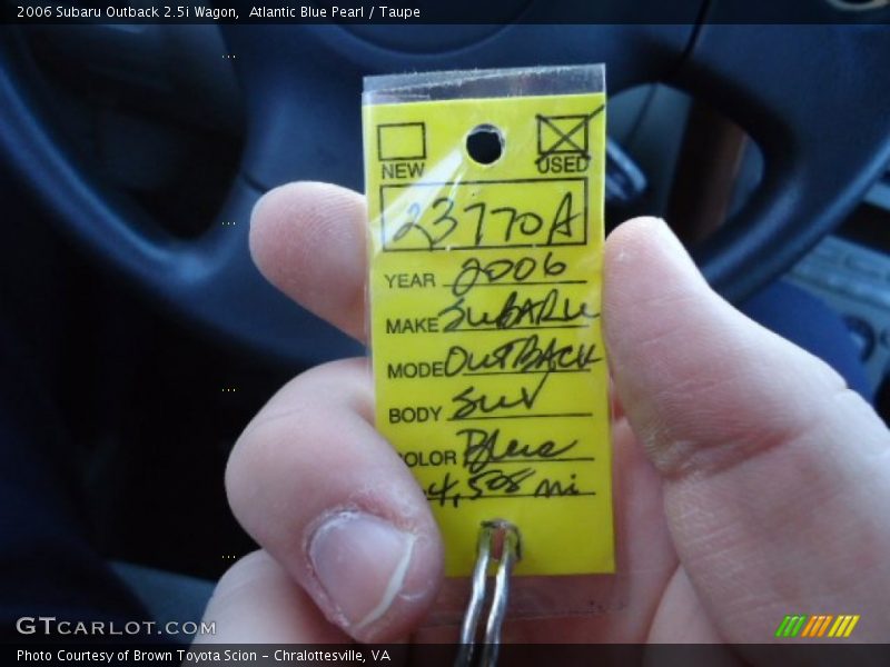 Atlantic Blue Pearl / Taupe 2006 Subaru Outback 2.5i Wagon