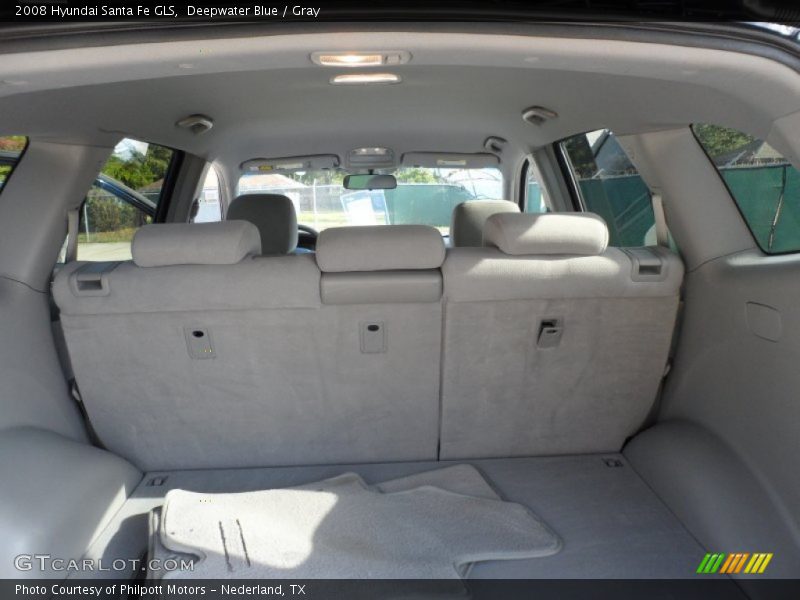 Deepwater Blue / Gray 2008 Hyundai Santa Fe GLS