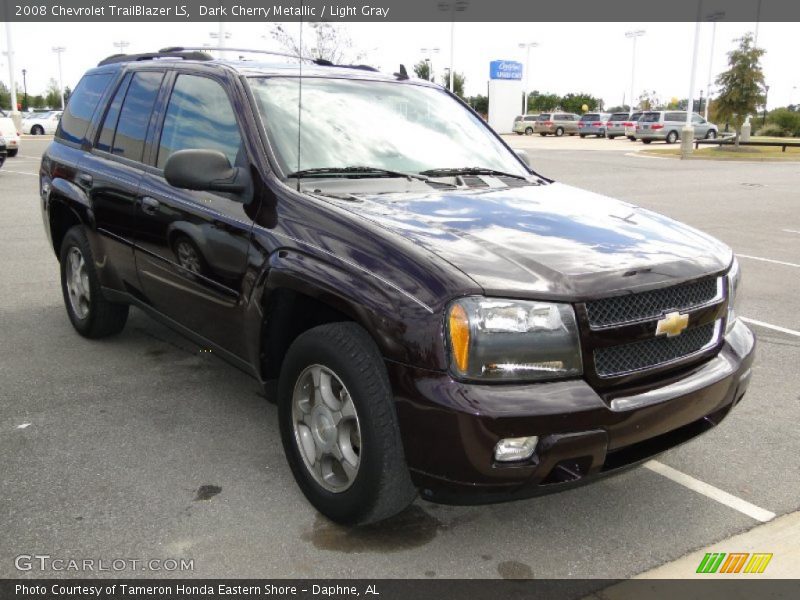 Dark Cherry Metallic / Light Gray 2008 Chevrolet TrailBlazer LS