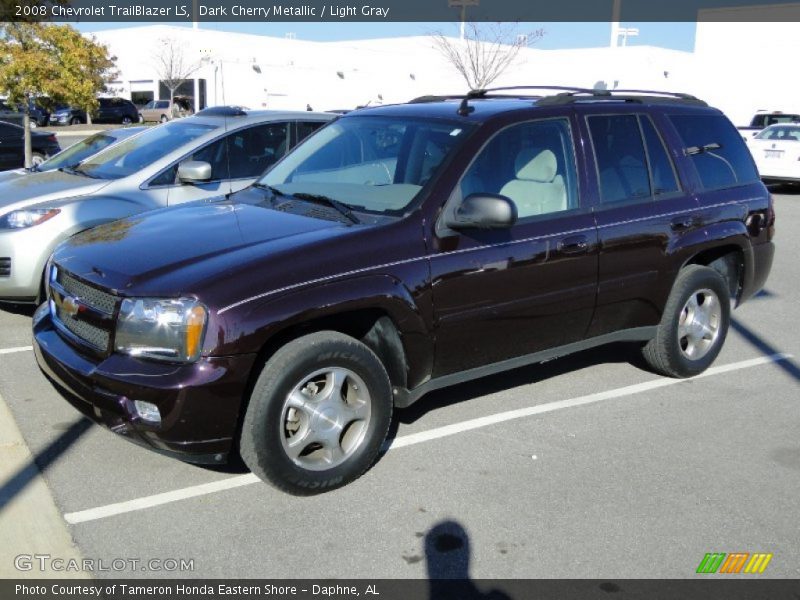Dark Cherry Metallic / Light Gray 2008 Chevrolet TrailBlazer LS