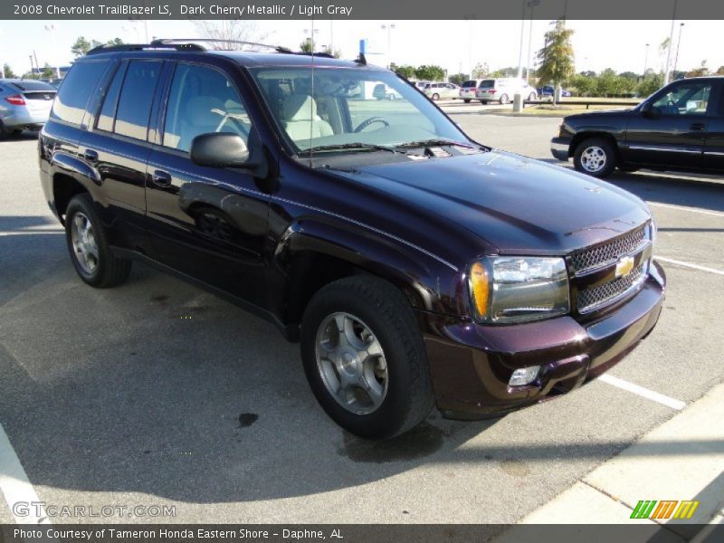 Dark Cherry Metallic / Light Gray 2008 Chevrolet TrailBlazer LS