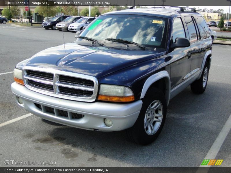 Patriot Blue Pearl / Dark Slate Gray 2002 Dodge Durango SLT