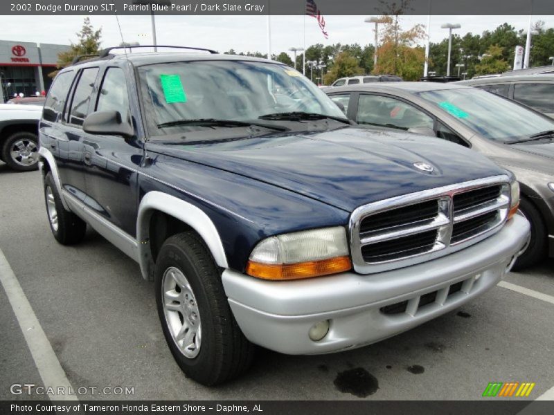 Patriot Blue Pearl / Dark Slate Gray 2002 Dodge Durango SLT