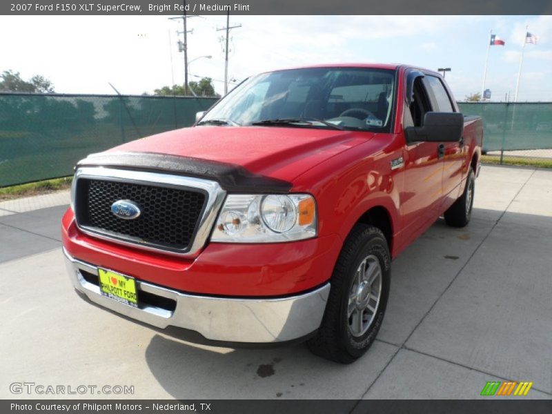 Bright Red / Medium Flint 2007 Ford F150 XLT SuperCrew