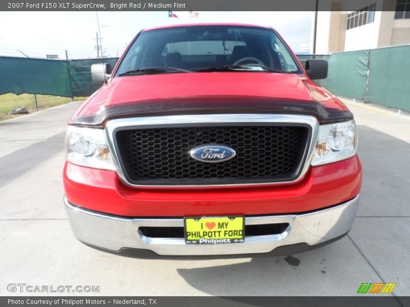 Bright Red / Medium Flint 2007 Ford F150 XLT SuperCrew