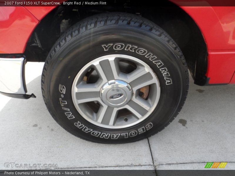 Bright Red / Medium Flint 2007 Ford F150 XLT SuperCrew