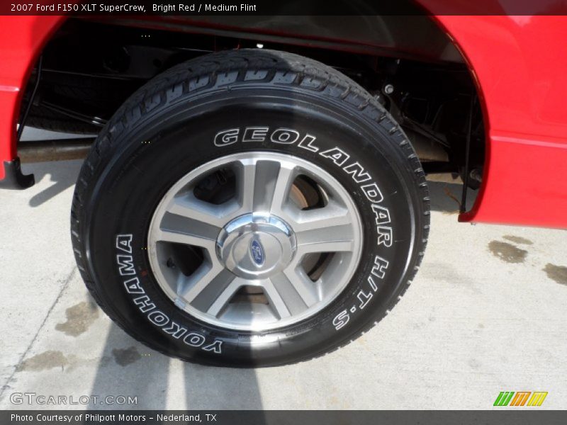 Bright Red / Medium Flint 2007 Ford F150 XLT SuperCrew