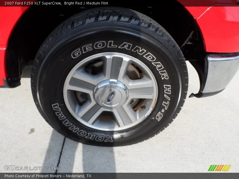 Bright Red / Medium Flint 2007 Ford F150 XLT SuperCrew