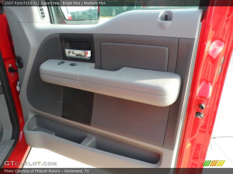 Bright Red / Medium Flint 2007 Ford F150 XLT SuperCrew