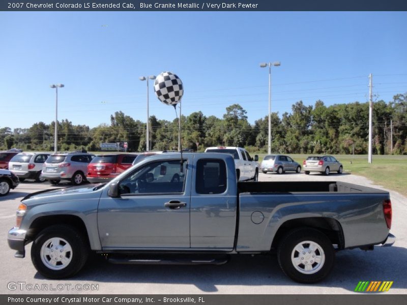 Blue Granite Metallic / Very Dark Pewter 2007 Chevrolet Colorado LS Extended Cab