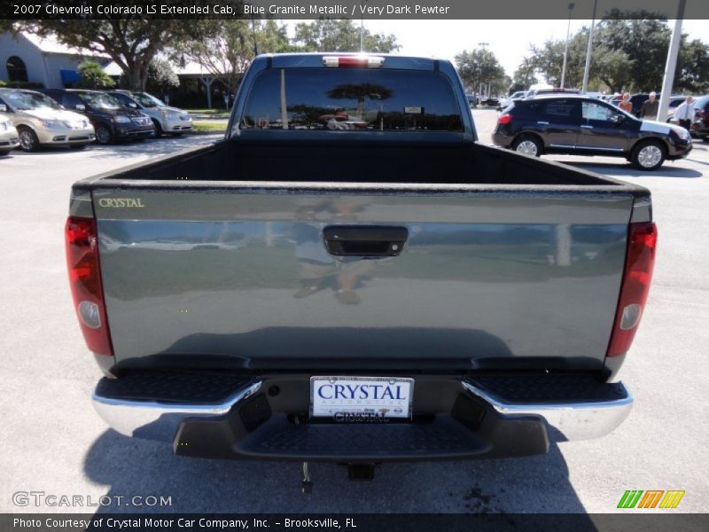 Blue Granite Metallic / Very Dark Pewter 2007 Chevrolet Colorado LS Extended Cab