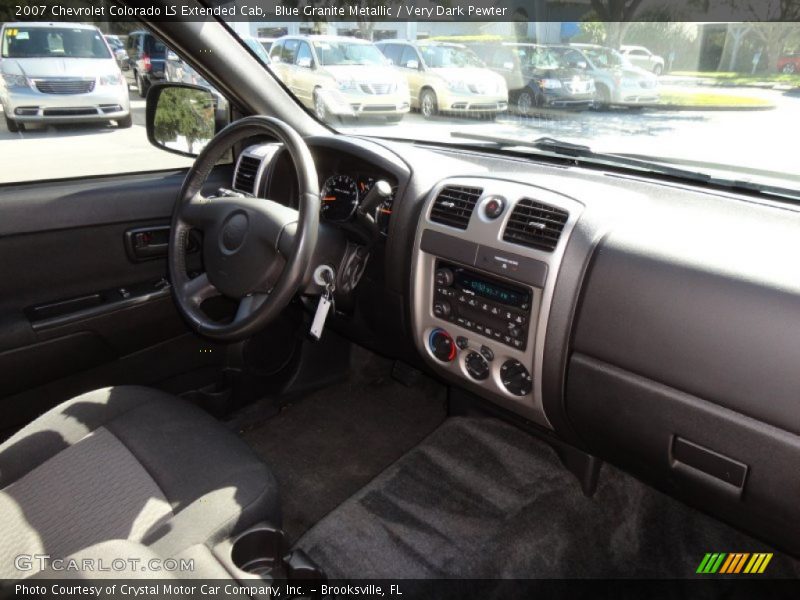 Blue Granite Metallic / Very Dark Pewter 2007 Chevrolet Colorado LS Extended Cab