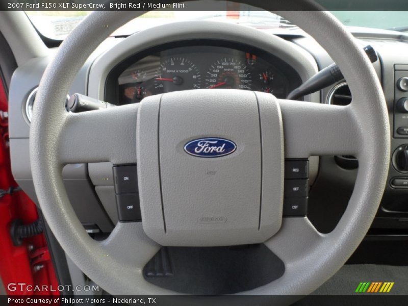 Bright Red / Medium Flint 2007 Ford F150 XLT SuperCrew