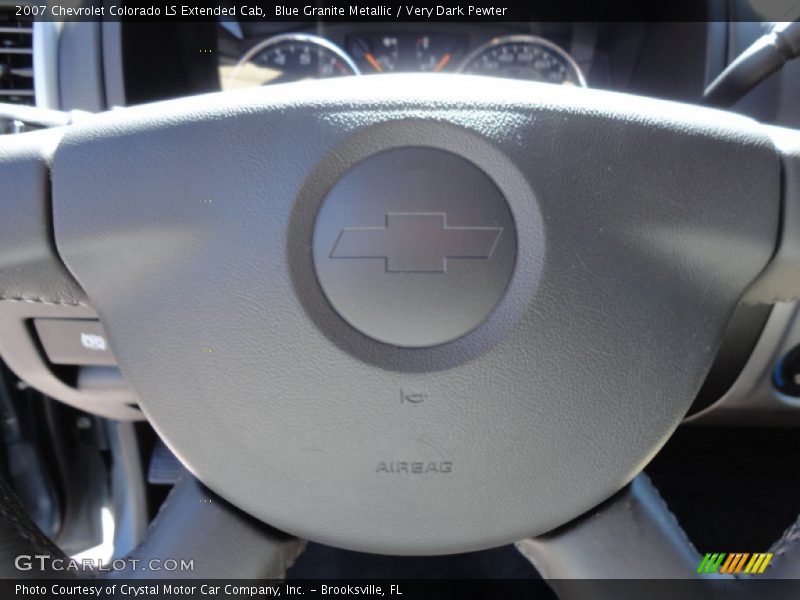 Blue Granite Metallic / Very Dark Pewter 2007 Chevrolet Colorado LS Extended Cab