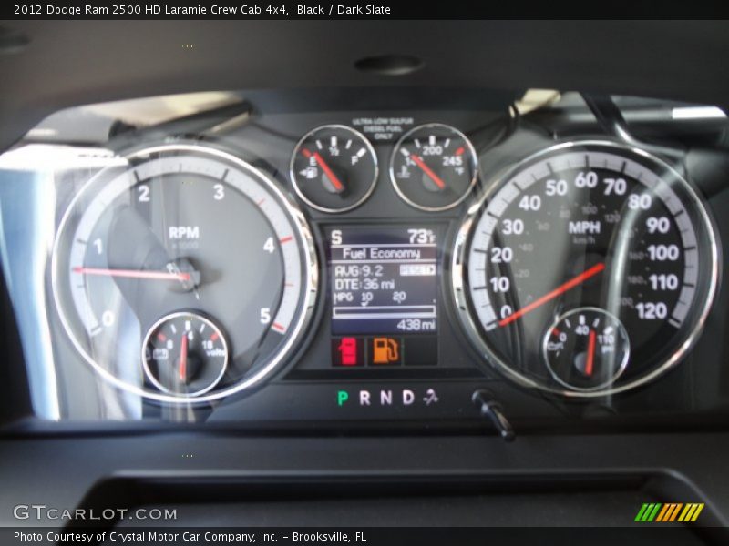 Black / Dark Slate 2012 Dodge Ram 2500 HD Laramie Crew Cab 4x4