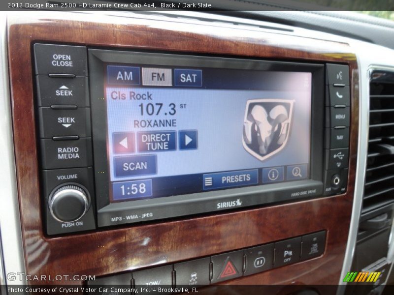 Black / Dark Slate 2012 Dodge Ram 2500 HD Laramie Crew Cab 4x4