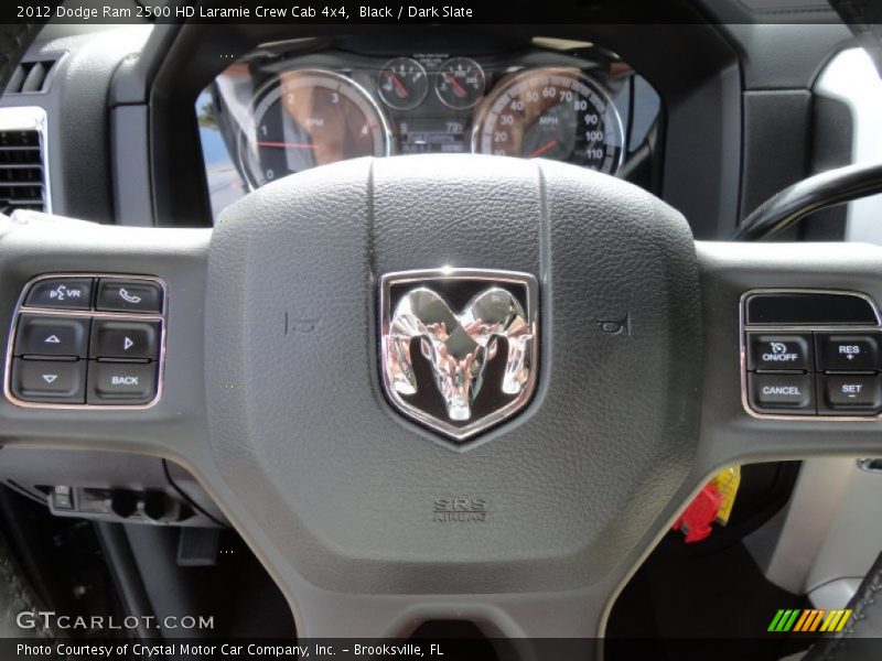 Black / Dark Slate 2012 Dodge Ram 2500 HD Laramie Crew Cab 4x4