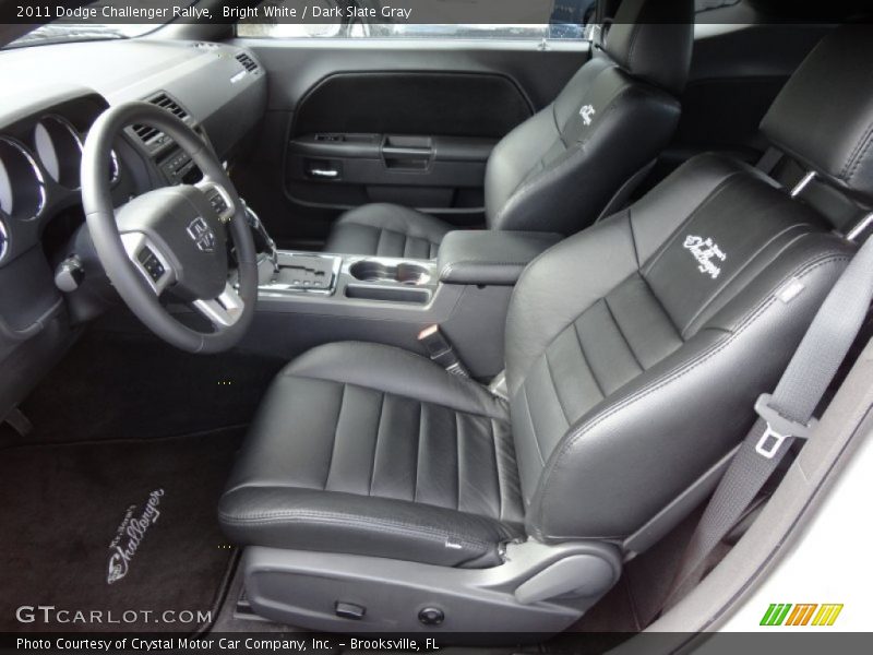 Bright White / Dark Slate Gray 2011 Dodge Challenger Rallye