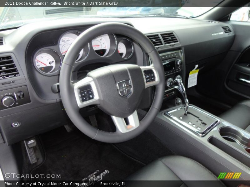 Bright White / Dark Slate Gray 2011 Dodge Challenger Rallye