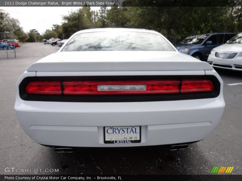 Bright White / Dark Slate Gray 2011 Dodge Challenger Rallye
