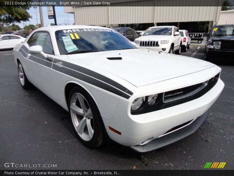 Bright White / Dark Slate Gray 2011 Dodge Challenger Rallye