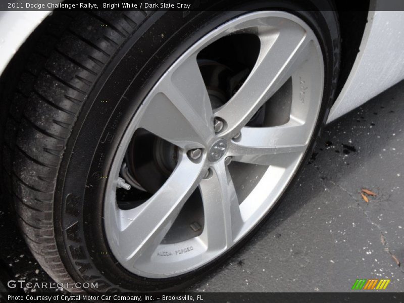 Bright White / Dark Slate Gray 2011 Dodge Challenger Rallye