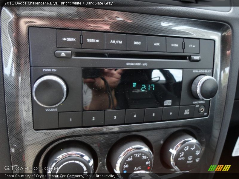 Bright White / Dark Slate Gray 2011 Dodge Challenger Rallye