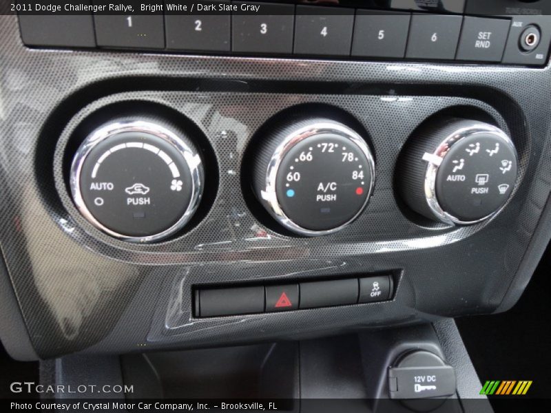 Bright White / Dark Slate Gray 2011 Dodge Challenger Rallye