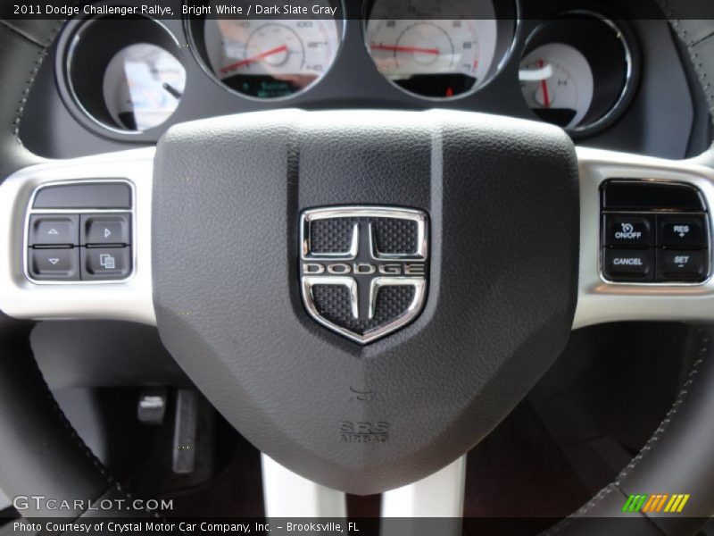 Bright White / Dark Slate Gray 2011 Dodge Challenger Rallye