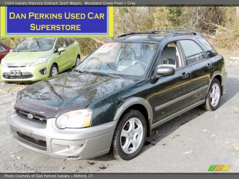 Woodland Green Pearl / Gray 2004 Subaru Impreza Outback Sport Wagon